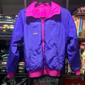 Vintage Columbia Reversible Pink and Purple Jacket